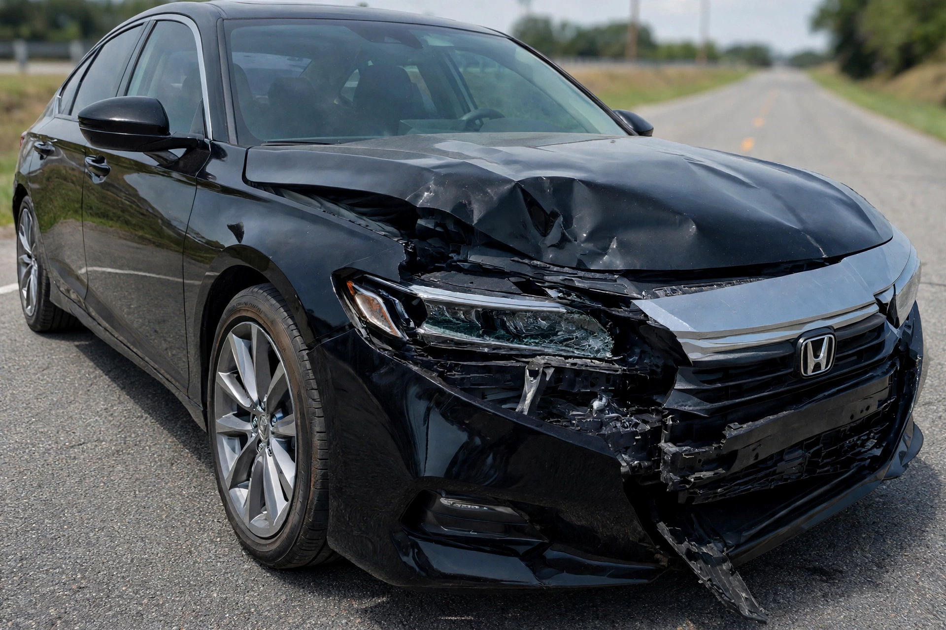 Vehicle with damage